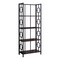 Monarch Specialties Bookshelf, Bookcase, Etagere, 4 Tier, 62"H, Office, Bedroom, Metal, Laminate, Brown, Black I 3617 - alternate 1